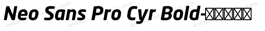 Neo Sans Pro Cyr Bold字体转换